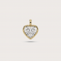 Bezel Heart Charm